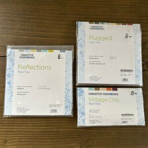 Creative Memories Reflections, Rugged, and Vintage Chic Paper Tags